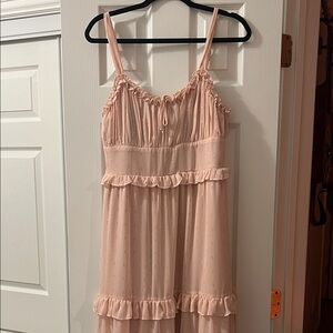 Francesca's Collections Pink Maxi Dress